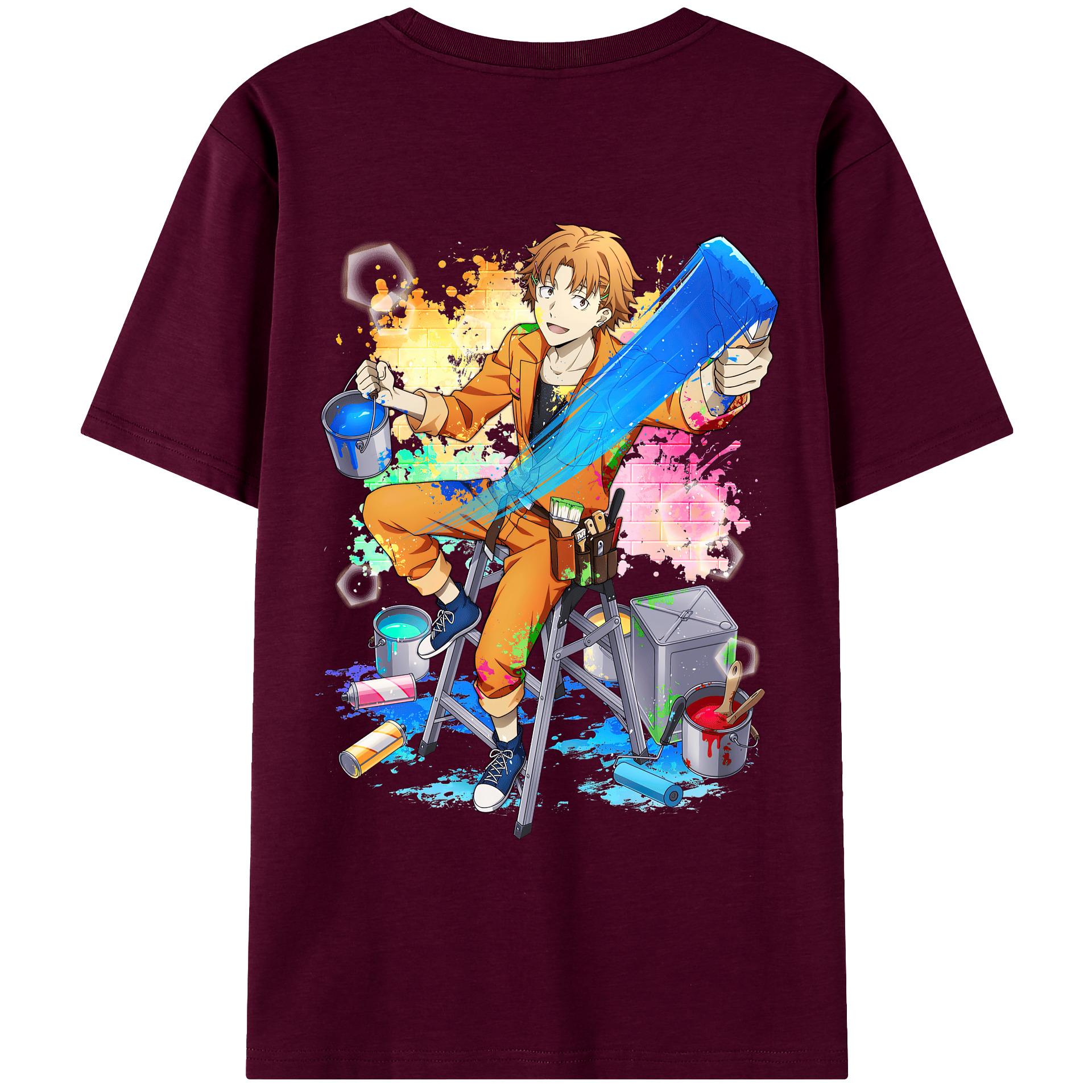 （画像用） 文豪ストレイドッグス Bungo Stray Dogs レディース半袖Tシャツ(バックプリント)